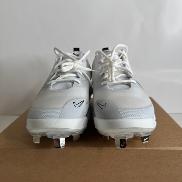 Nike Force Zoom Trout 9 Pro Baseball Softball  Cleats White Men's Sizes 8 and 12 - Picture 3 of 8